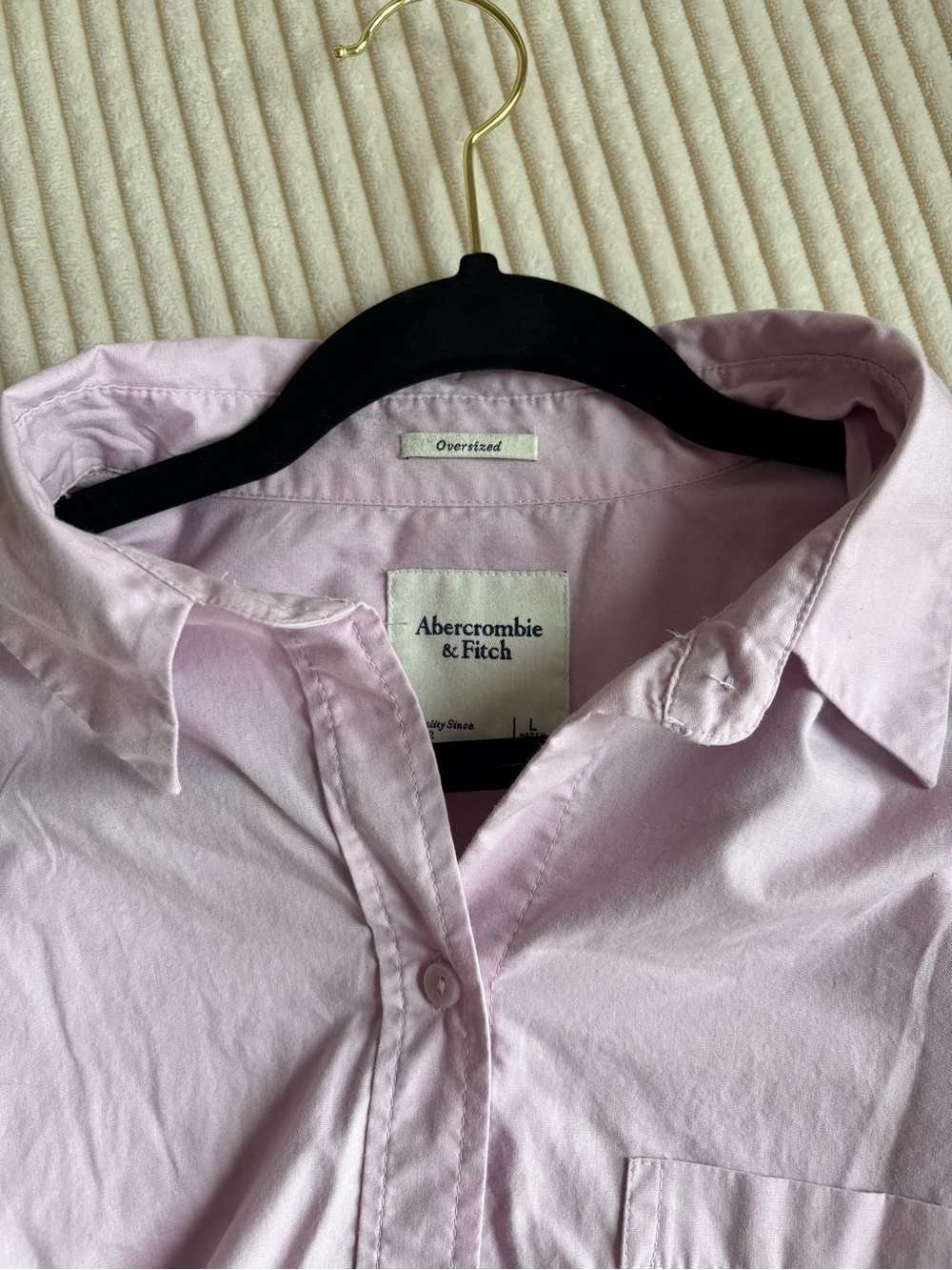 Abercrombie & Fitch Pale Pink Button-Down Shirt NWOT